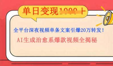 全平台深夜文案新风口:DeepSeek生成百万播放量金句,治愈系内容涨粉速度快4倍-超哥轻创社