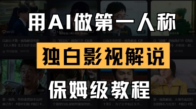 用AI做第一人称独白影视解说,手把手教学,保姆级教程-超哥轻创社
